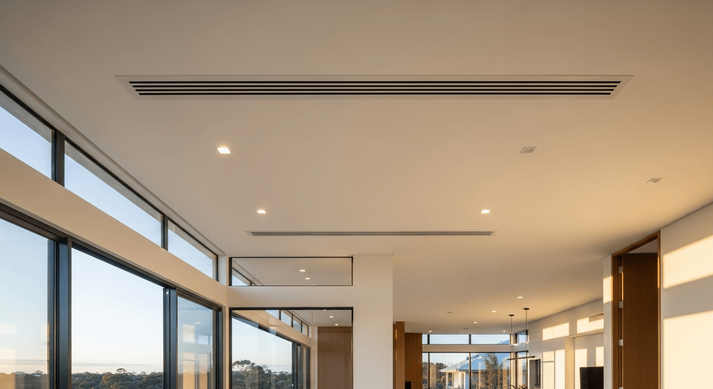 Ducted reverse cycle air conditioning system installed for an Adelaide home